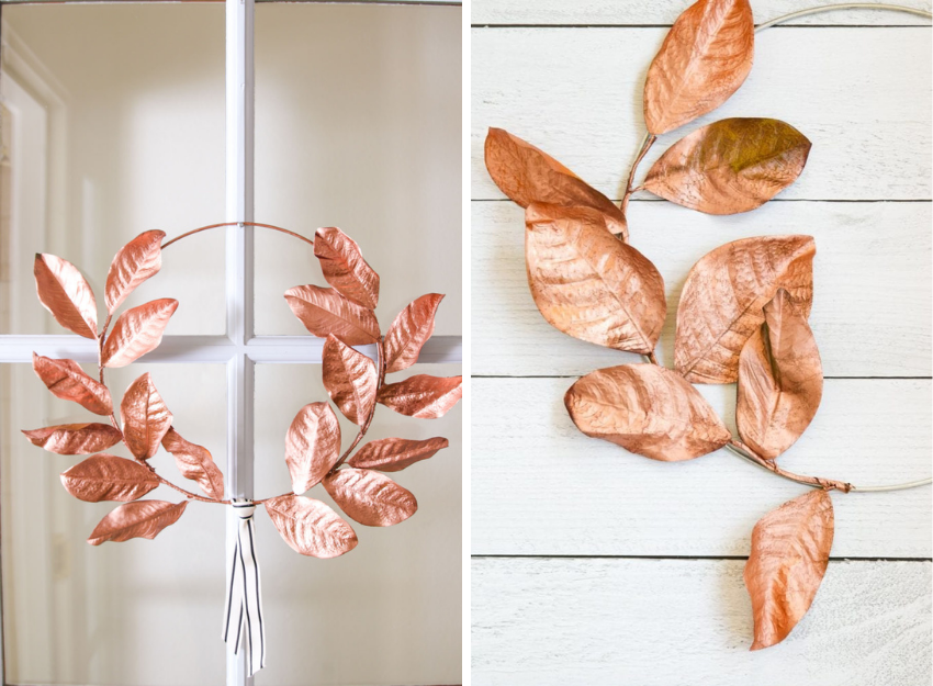 Rose Gold Laurel Wreath DIY | Modern Glam