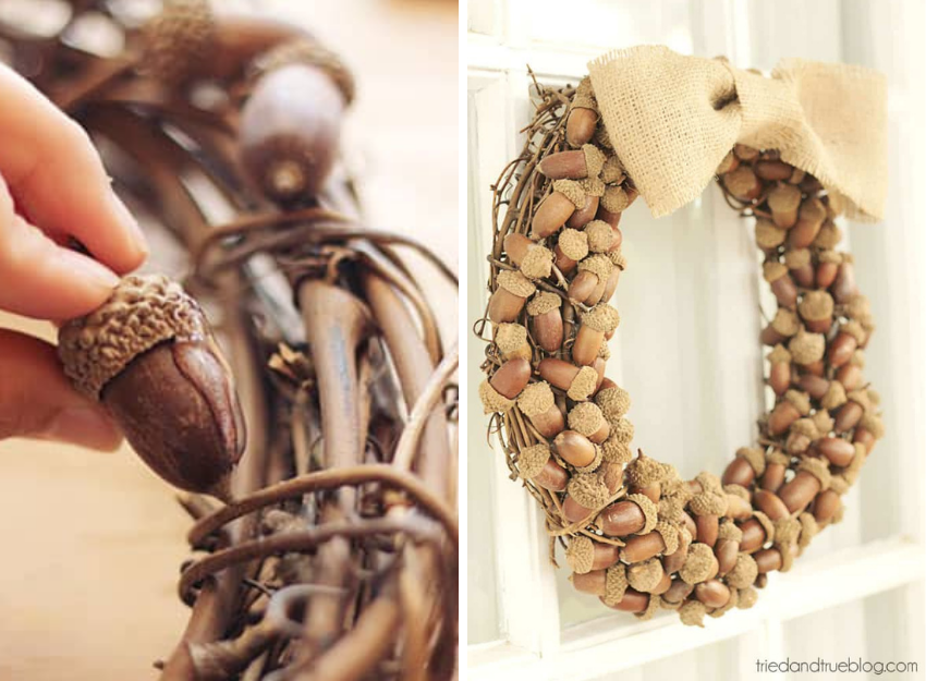 Acorn Wreath DIY | Tried and True Creative