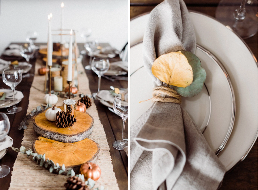 Block Print Thanksgiving Tablescape - Darling Down South